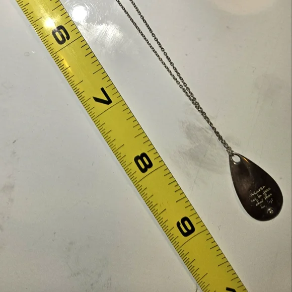 "Heaven has in place What thou hast Lost" Sterling Siver Necklace - Picture 4 of 5